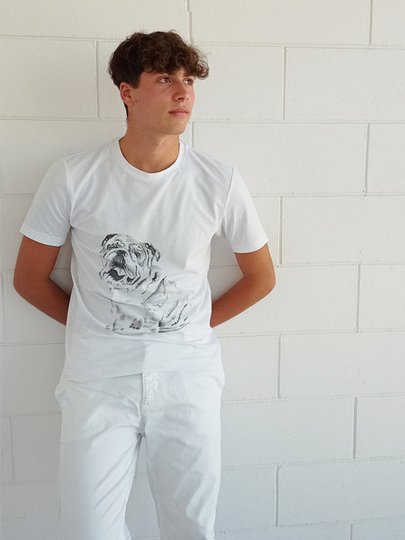 T-Shirt Uomo Girocollo Bulldog