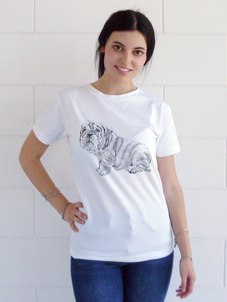 T-Shirt Donna Girocollo Bulldog